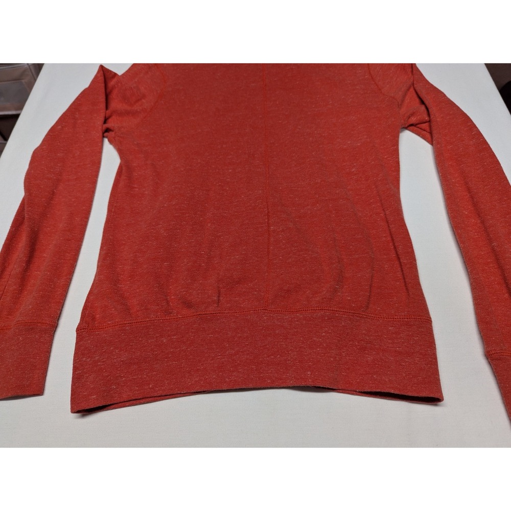 Nike Sportswear Gym Vintage Full Zip Hoodie Red Heather Womens Medium Logo - Picture 12 of 12